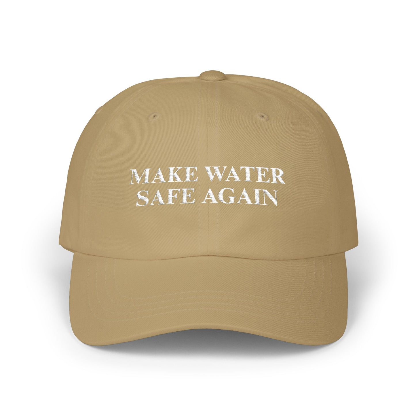 Make Water Safe Again – Embroidered Dad Cap - Dark