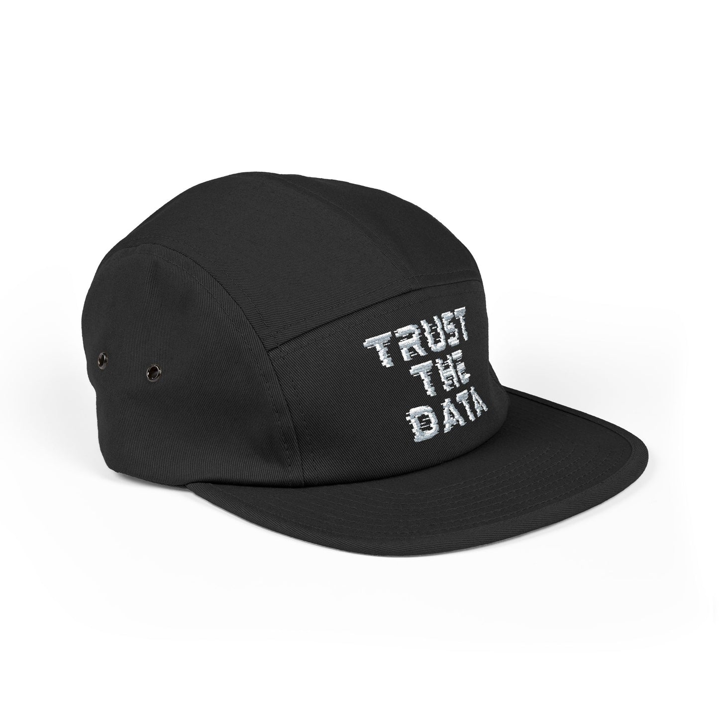 Trust the Data – Embroidered 5 Panel Camper Hat