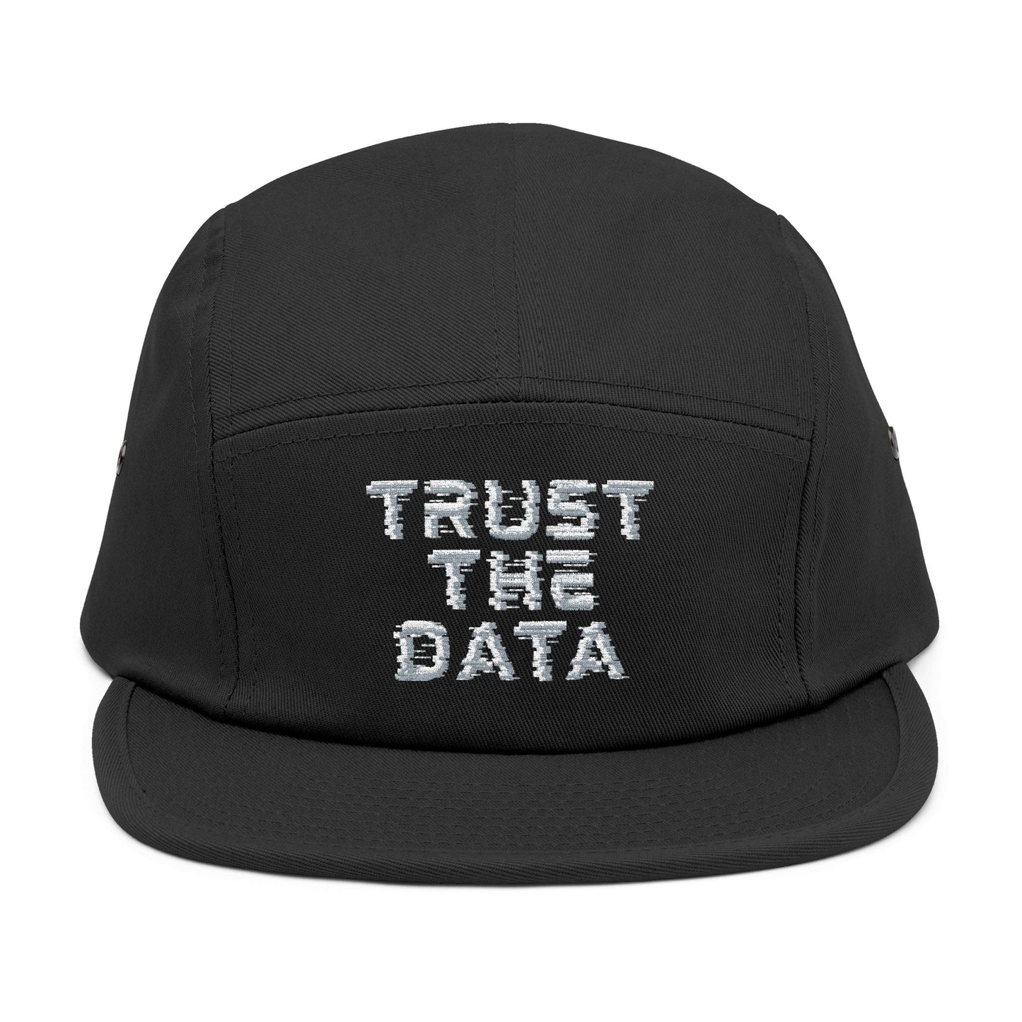 Trust the Data – Embroidered 5 Panel Camper Hat